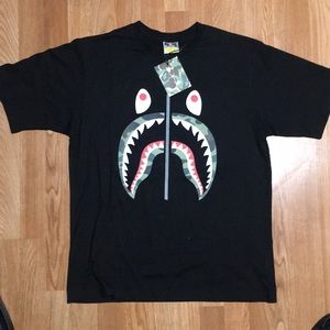Bape Camo Shark Tee